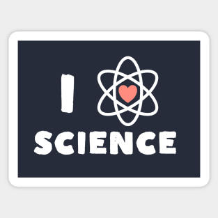 I heart/love science Sticker